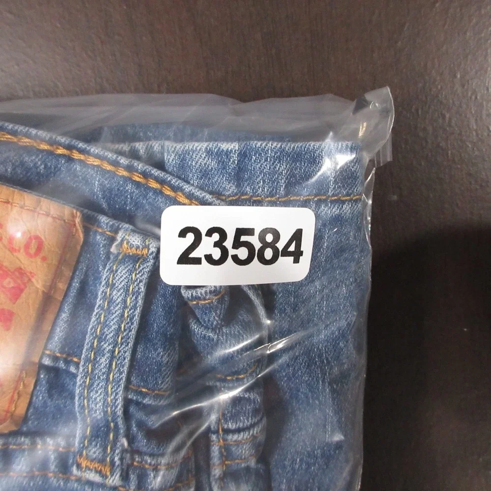 Levis Jeans Mens 30x30 Blue 559 Relaxed Straight Faded Whisker Zip Denim Pants